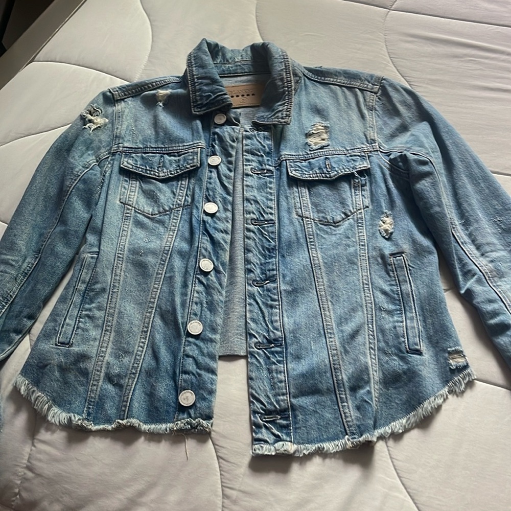 Long jean jacket